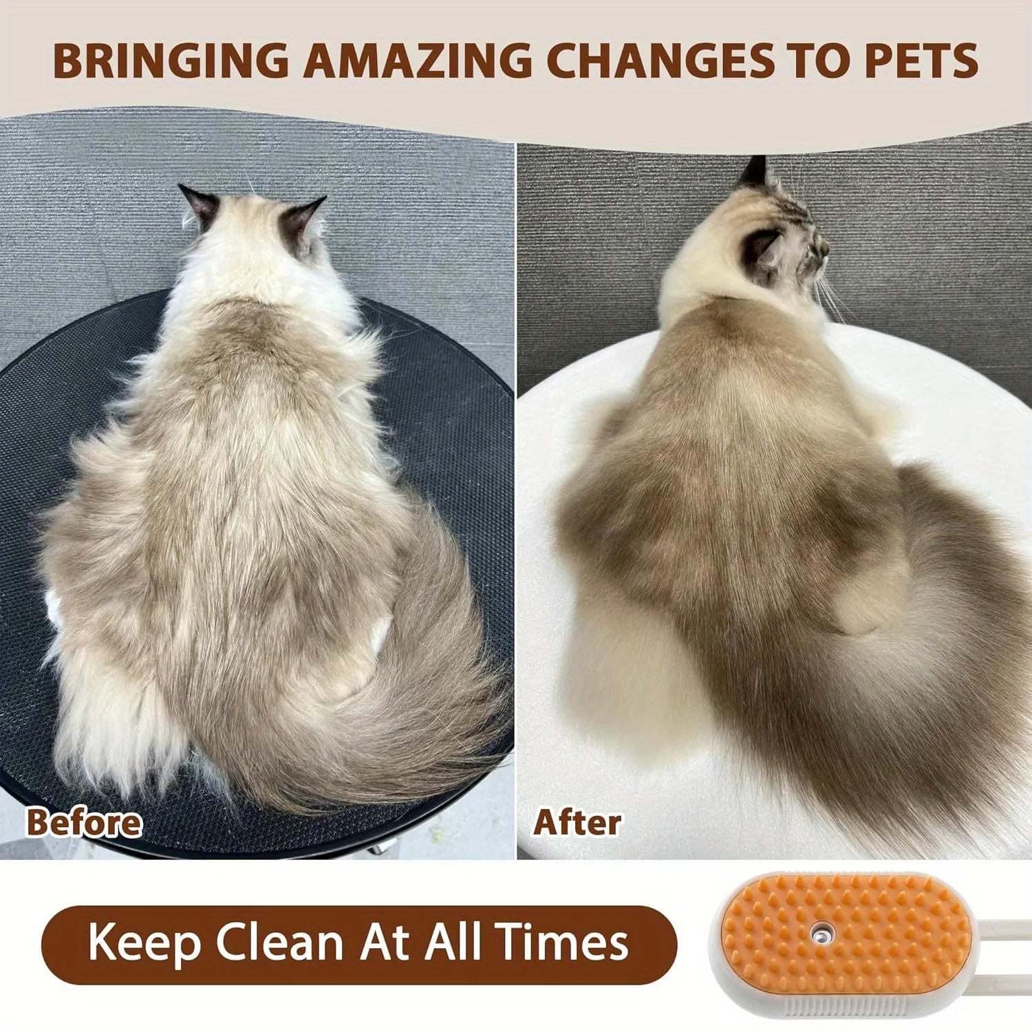 Furhance™ Cat Steam Brush